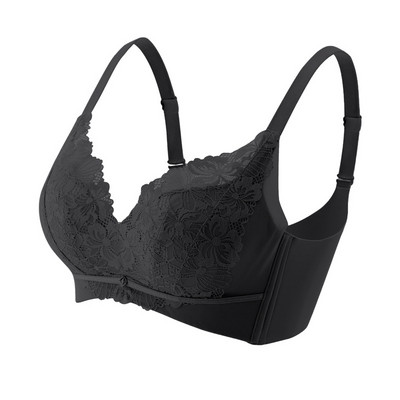 Nouă lenjerie de corp la modă pentru femei, fără fir, piept mic, adunați aproape Furu, reglabil, mărime mare, sexy, sutien confortabil din dantelă pentru femei