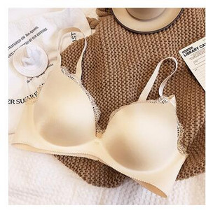 Sutien pentru navetiști dintr-o singură bucată, fără marcaj, fără inel de oțel pe fundul subțire, sutien cu adunare groasă a sânului auxiliar, bralet anti-scădere
