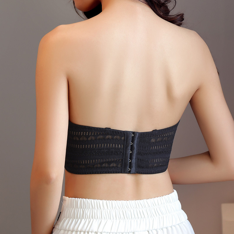 Olkaimeta rinnahoidjad Naistele Tube Top BH Pulmakleit Suvine Õmblusteta Must Bralette Suures suuruses Nähtamatu rinnahoidja Tüdruk