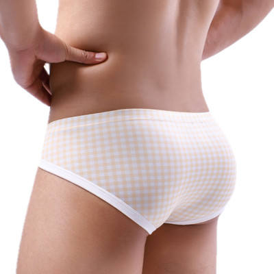 WIDYZON Lenjerie sexy pentru bărbați Slip pentru bărbați Jockstrap Chiloți în carouri cu uscare rapidă Lenjerie intima Slip bikini pentru bărbați Lenjerie masculină Cueca