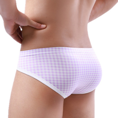 WIDYZON Lenjerie sexy pentru bărbați Slip pentru bărbați Jockstrap Chiloți în carouri cu uscare rapidă Lenjerie intima Slip bikini pentru bărbați Lenjerie masculină Cueca