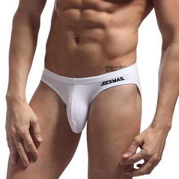 JOCKMAIL Секси бельо Мъжки гащи Мъжки гащи Penis Big Pouch Panties Cotton Bikini Brief Cueca Hombre Дишащи гащи