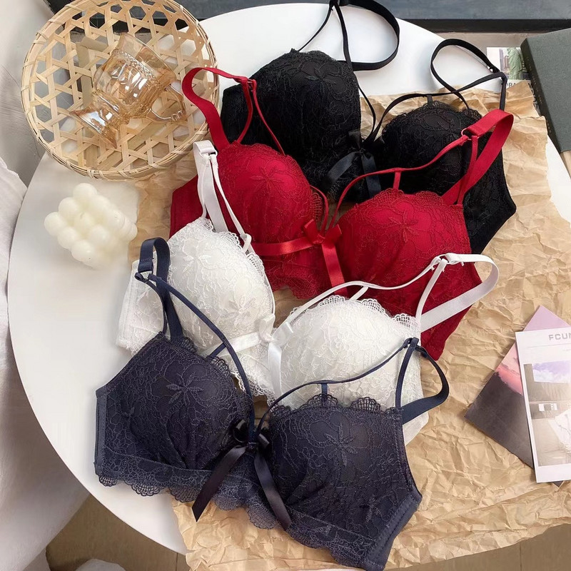 Seksikas Microthorax Push Up Lady rinnahoidja ühevärviline pits, naine rinnahoidja, mood, õmblusteta naiste aluspesu, pehme õhuga neiu rinnahoidja