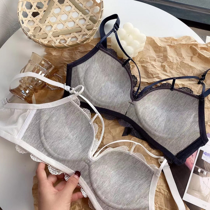 Seksikas Microthorax Push Up Lady rinnahoidja ühevärviline pits, naine rinnahoidja, mood, õmblusteta naiste aluspesu, pehme õhuga neiu rinnahoidja