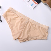 Ανδρικά σλιπ μαλακά αναπνέοντα μεταξωτά σέξι εσώρουχα Ανδρικά Hot Hips Up Διαφανές Jockstrap Sexy Colorful Undies Cueca