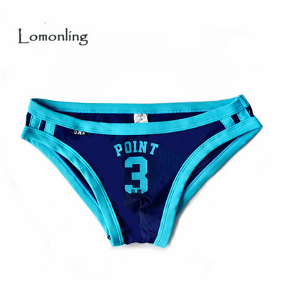 E simpatic vară caractere litere lenjerie bărbătească bumbac talie joasă slip respirabil sexy