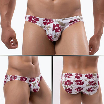 EXILIENS Brand Sexy Flowers Underwear Men Brief Print Мъжки слипове Cueca Masculina Ropa Interior Hombre Calzoncillos Размер M-XXL
