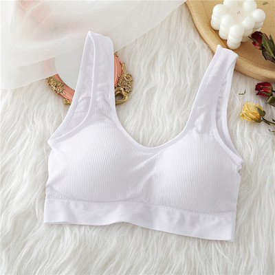 Top Finetoo lenjerie de corp sexy fără sudură, fără inel de oțel, spate frumos, în formă de U, stil backstreet, pentru femei, top de fitness, bază pentru studenți