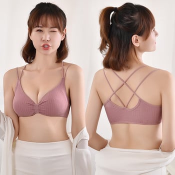 Секси сутиен Push Up сутиени за жени Безжичен сутиен Bralette Секси бельо Мек памучен сутиен Комфортно бельо Безшевни сутиени Бельо