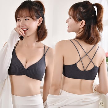 Секси сутиен Push Up сутиени за жени Безжичен сутиен Bralette Секси бельо Мек памучен сутиен Комфортно бельо Безшевни сутиени Бельо