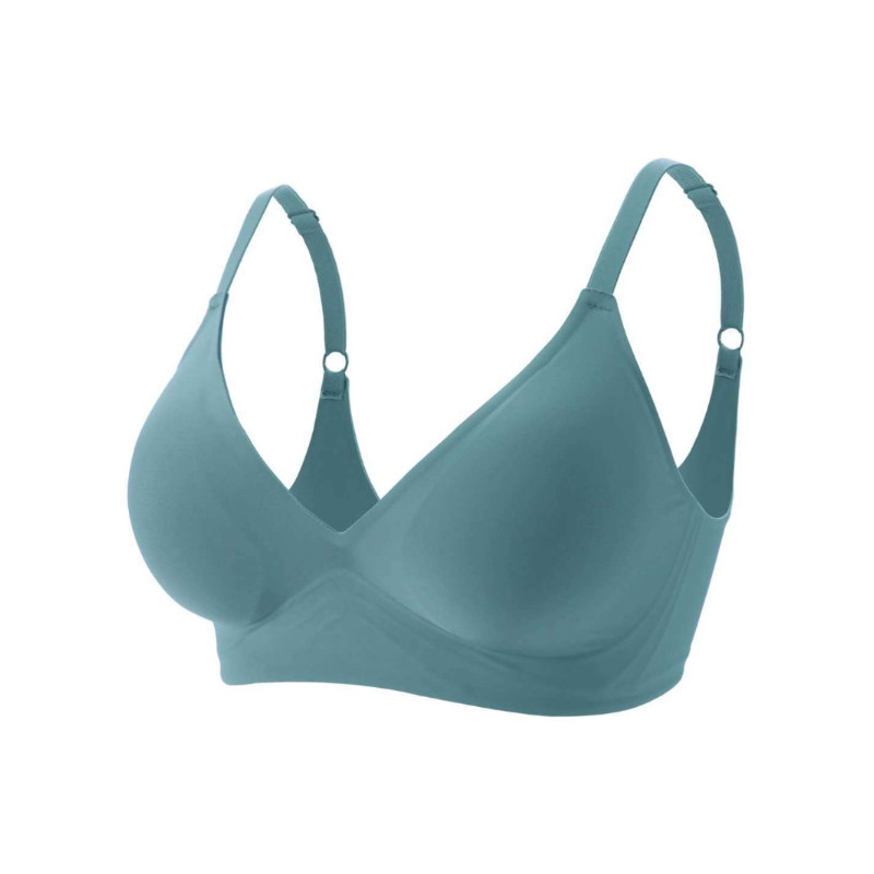 Σουτιέν χωρίς ραφές Sexy Deep V Γυναικεία ασύρματα εσώρουχα ύπνου Αφαιρούμενη με επένδυση Bralette One Piece Push Up Brassiere No Wire εσώρουχα