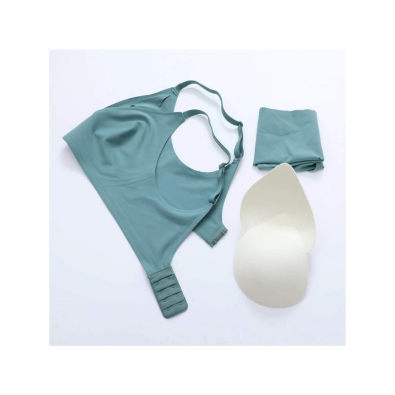 Σουτιέν χωρίς ραφές Sexy Deep V Γυναικεία ασύρματα εσώρουχα ύπνου Αφαιρούμενη με επένδυση Bralette One Piece Push Up Brassiere No Wire εσώρουχα