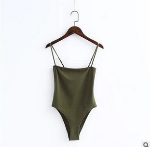 Seksi duboko izrezani bodi bez leđa Ženski jednobojni kombinezon na naramenice Uski pripijeni kombinezon Uski kombinezon Potkošulja