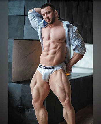 JOCKMAIL мъжко бельо sexy man bikini low waist slip hombre  мъжко бельо бели слипове men seksi iç çamaşırları