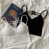 Sutiene pentru femei Vestă cu bretele căptușite cu fundă Îmbrăcăminte exterioară Îmbrăcare interioară Bluză Braletă de primăvară și vară pentru femei