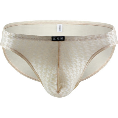 iKingsky Slip strălucitor pentru bărbați, sexy, cu husă mare, lenjerie de corp, înalt elastic Bluge, sub chiloți pentru bărbați