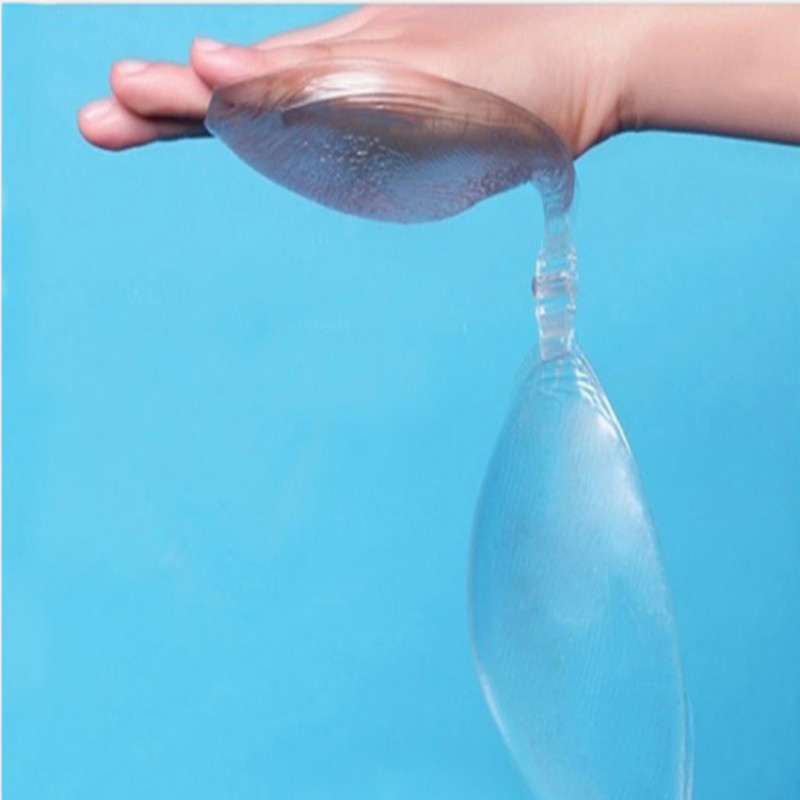 Συγκεντρώστε και πυκνώστε το αόρατο σουτιέν με λεπτή κορυφή και παχύ επίθεμα σιλικόνης χωρίς ιμάντα ώμου