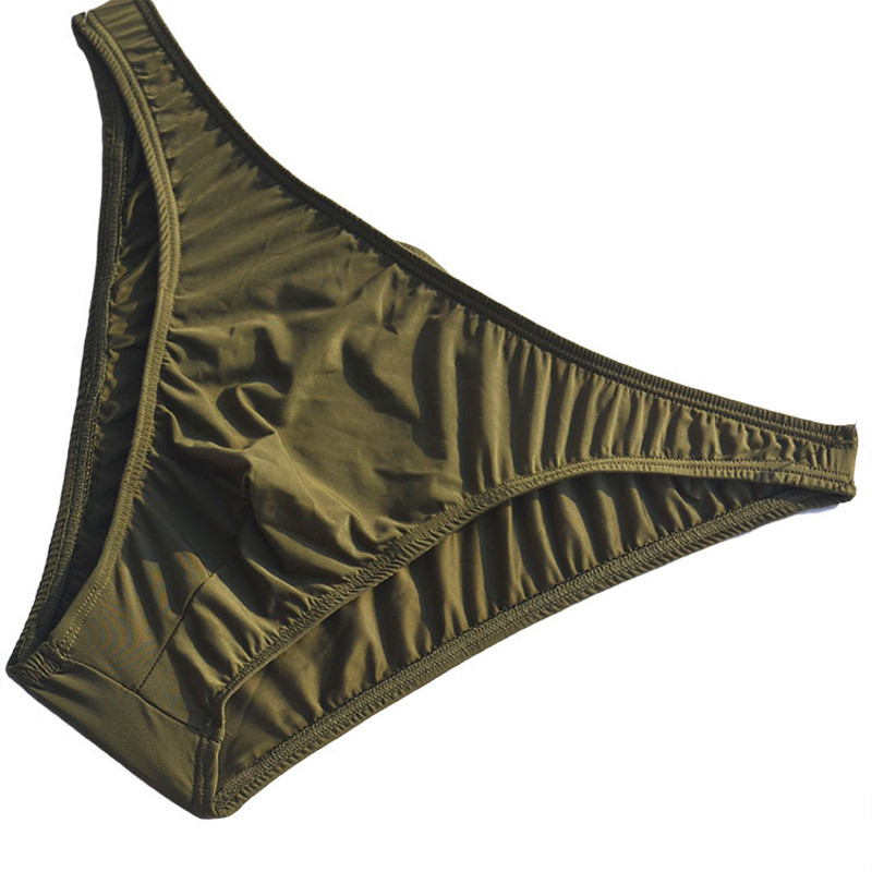 Seksikad Ice Silk meeste püksid madala vööga meeste lühikesed aluspüksid läbipaistvad aluspüksid ZJH011