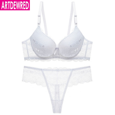 Nou 2020 Set intim pentru sutien și slip pentru femei, la modă sexy din dantelă, lenjerie intimă pentru fete tinere