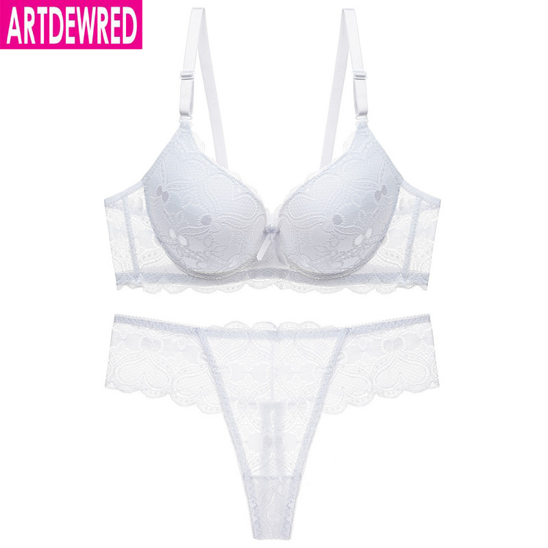 Nou 2020 Set intim pentru sutien și slip pentru femei, la modă sexy din dantelă, lenjerie intimă pentru fete tinere