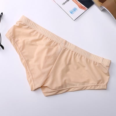 Nove muške elastične bešavne boksačice za donje rublje Ultra-tanke prozračne bokserice Cueca Ice Silk Bešavne meke gaće niskog struka
