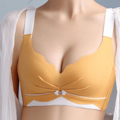 Naised Push up rinnahoidja luksuslik ABC cup juhtmevaba suur bralette mugavus koguma toetust Top aluspesu