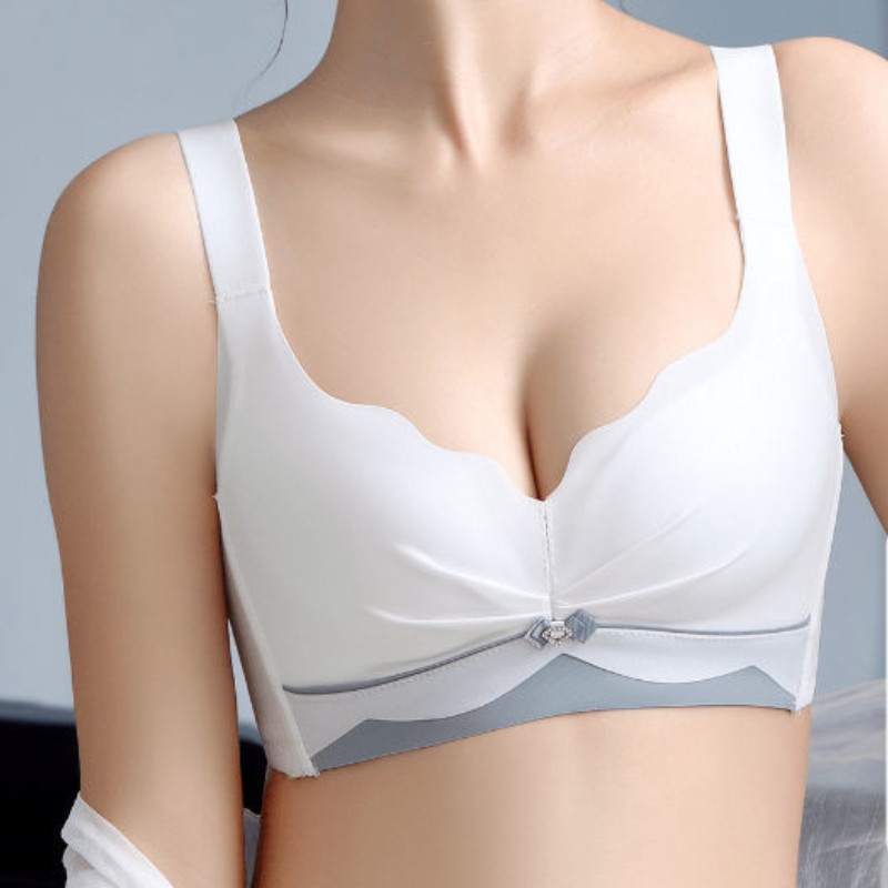 Naised Push up rinnahoidja luksuslik ABC cup juhtmevaba suur bralette mugavus koguma toetust Top aluspesu