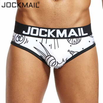 JOCKMAIL Brand Sexy Mens Underwear Briefs Cuecas ufo Cartoon printed  Underwear calzoncillos hombre slip Мъжки бикини горещи