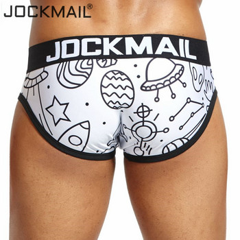 JOCKMAIL Brand Sexy Mens Underwear Briefs Cuecas ufo Cartoon printed  Underwear calzoncillos hombre slip Мъжки бикини горещи