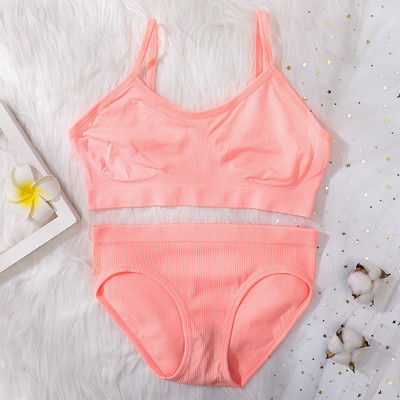 Seksikas õmblusteta rinnahoidja naiste pesukomplekt madala vöökohaga püksid Aluspüksid Juhtmeta rinnahoidja Bralette Topid Naiste aluspesu komplekt Intiimsed