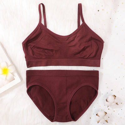 Seksikas õmblusteta rinnahoidja naiste pesukomplekt madala vöökohaga püksid Aluspüksid Juhtmeta rinnahoidja Bralette Topid Naiste aluspesu komplekt Intiimsed