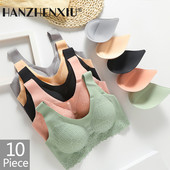 Dropshipping Vip Link 10 buc sutien din latex sutien fără cusături pentru lenjerie de corp pentru femei BH bralette push up cu sutien cu vestă sutien de top Brazilia