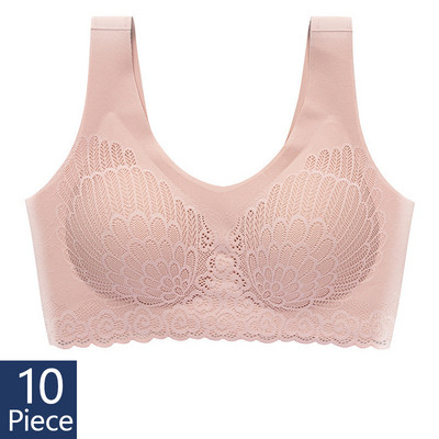 Dropshipping Vip Link 10 buc sutien din latex sutien fără cusături pentru lenjerie de corp pentru femei BH bralette push up cu sutien cu vestă sutien de top Brazilia