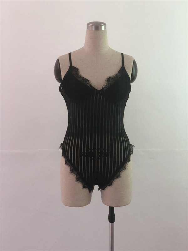 Body sexy pentru fitness, negru, alb, din dantelă, salopete pentru femei, fără mâneci, fără spate, cu scobitură din plasă transparentă, tricou