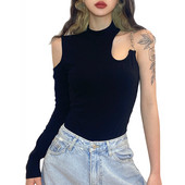 Γυναικείες φόρμες με ανοιχτό ώμο, ακανόνιστες φόρμες, κορμάκι, σέξι δρόμου, μακρυμάνικο, κούφιο έξω, λεπτές φόρμες άνοιξη