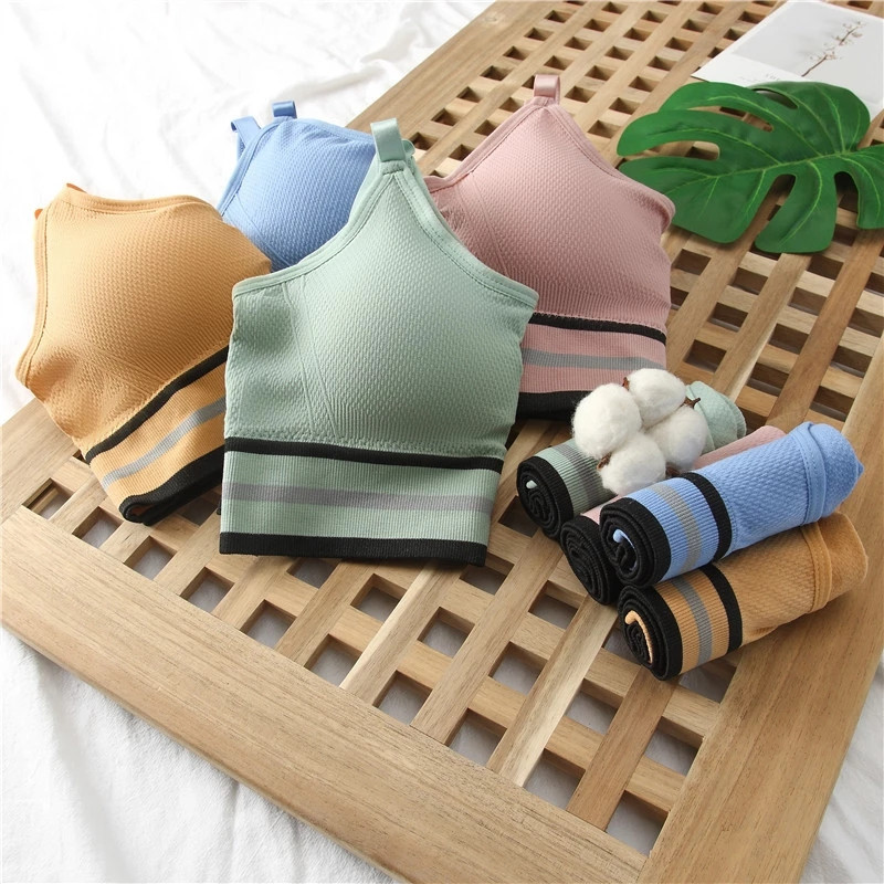 CHRLEISURE Set de lenjerie intima sutien fără spate Set de lenjerie în formă de U pentru femei Curea reglabilă Push Up Crop top confortabil, respirabil