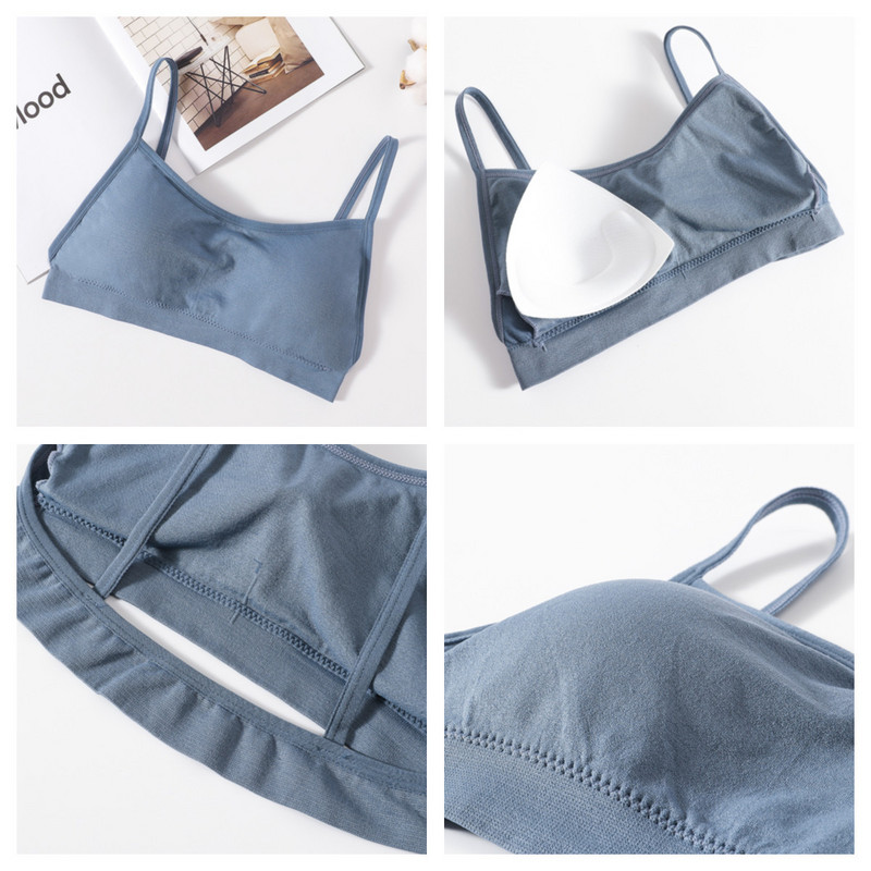 Γυναικείο Σετ σουτιέν και εσώρουχα χωρίς ραφές Ψηλόμεση στρινγκ Εσώρουχα Σέξι σετ εσωρούχων χωρίς πλάτη Ασύρματο σουτιέν Γυναικείο σουτιέν με σωλήνες