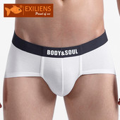 EXILIENS [BODY&SOUL] Brand Solid Aluspesu Meeste Aluspüksid Modal Meeste Aluspüksid Cueca Masculina Ropa Sisustus Hombre Calzoncillos L-3XL