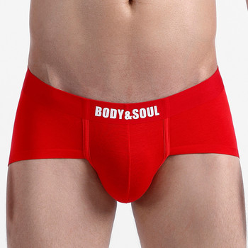 EXILIENS [BODY&SOUL] Brand Solid Underwear Mens Brief Modal Mens Briefs Cueca Masculina Ropa Interior Hombre Calzoncillos L-3XL