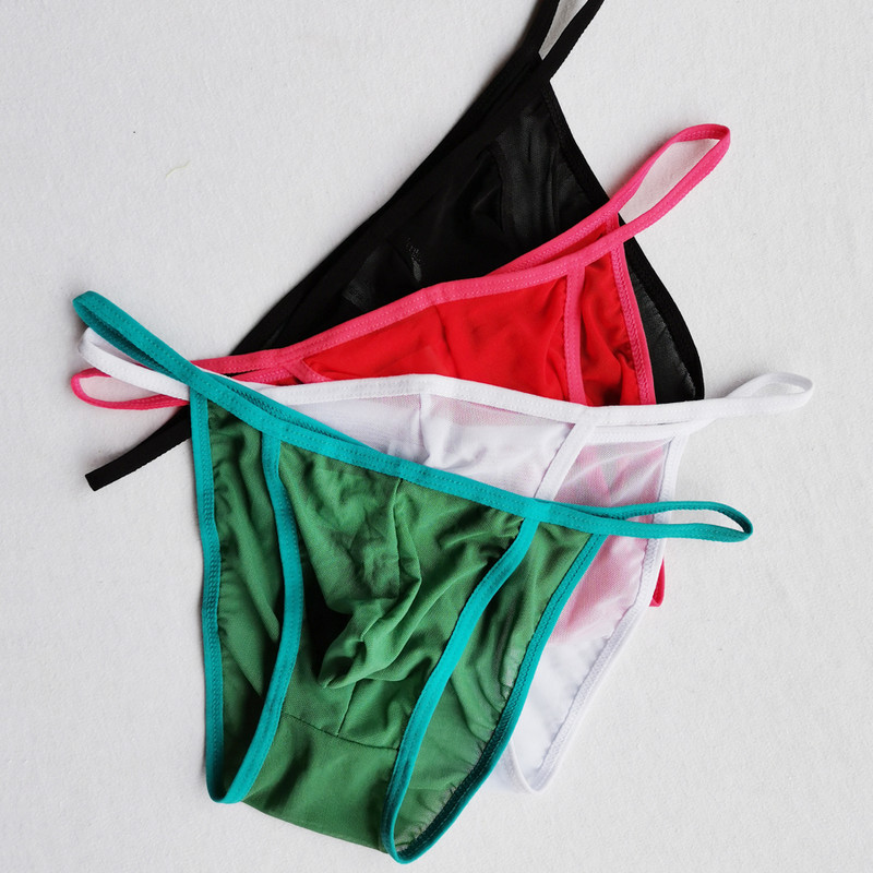 Lenjerie de corp pentru bărbați de modă U convex șold Sexy Bikini din plasă solidă Slip pentru bărbați, confortabil, respirabil, de calitate, chiloți pentru bărbați HT009