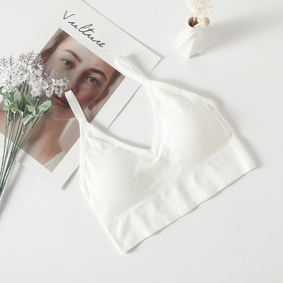 Sutien activ fără sudură pentru femei Lenjerie de corp Gather No Steel Ring Lenjerie Tub Top Înfășurat Piept Frumusețe Spate Bumbac Bralette Subțire