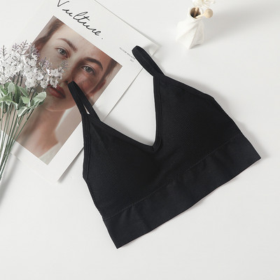 Sutien activ fără sudură pentru femei Lenjerie de corp Gather No Steel Ring Lenjerie Tub Top Înfășurat Piept Frumusețe Spate Bumbac Bralette Subțire