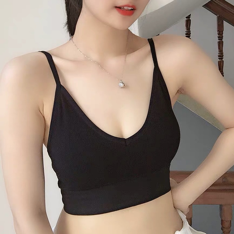 Sutien activ fără sudură pentru femei Lenjerie de corp Gather No Steel Ring Lenjerie Tub Top Înfășurat Piept Frumusețe Spate Bumbac Bralette Subțire