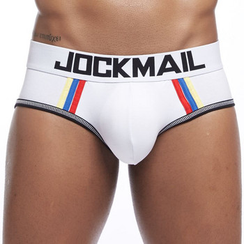 JOCKMAIL Мъжко секси бельо  Pouch Cueca  Push Up Men Streak Briefs Jockstrap Calzoncillos Hombre Panties Cotton Shorts