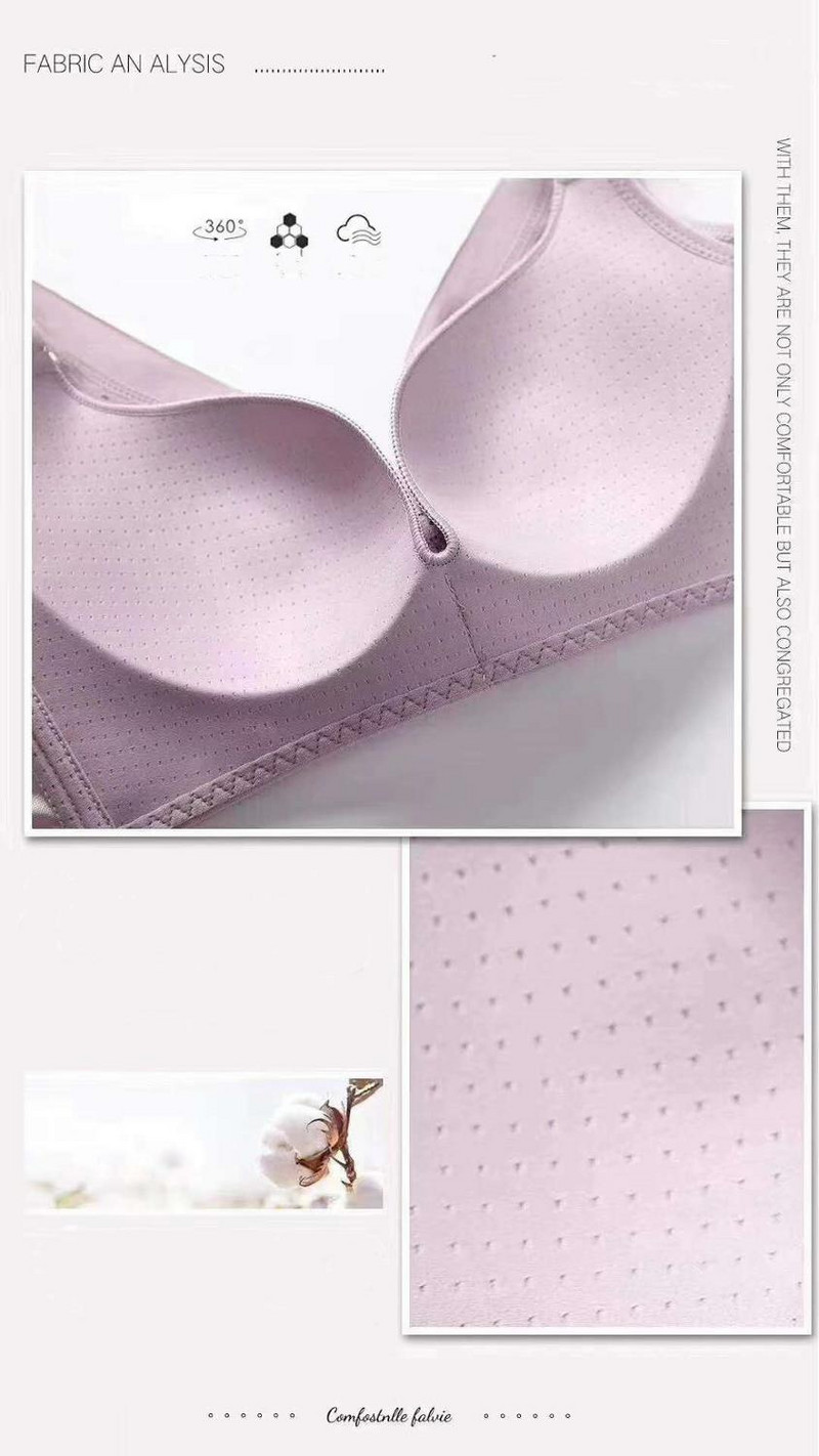 2020 Sutien sexy din dantelă, confortabil, respirabil, prietenos cu pielea, lenjerie de sport dezosată