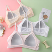 Novi sportski grudnjak za djevojčice Lolita, pamuk za mlade studentice, razvojni, slatki print, bez žice, prilagođene naramenice, udobno dječje donje rublje
