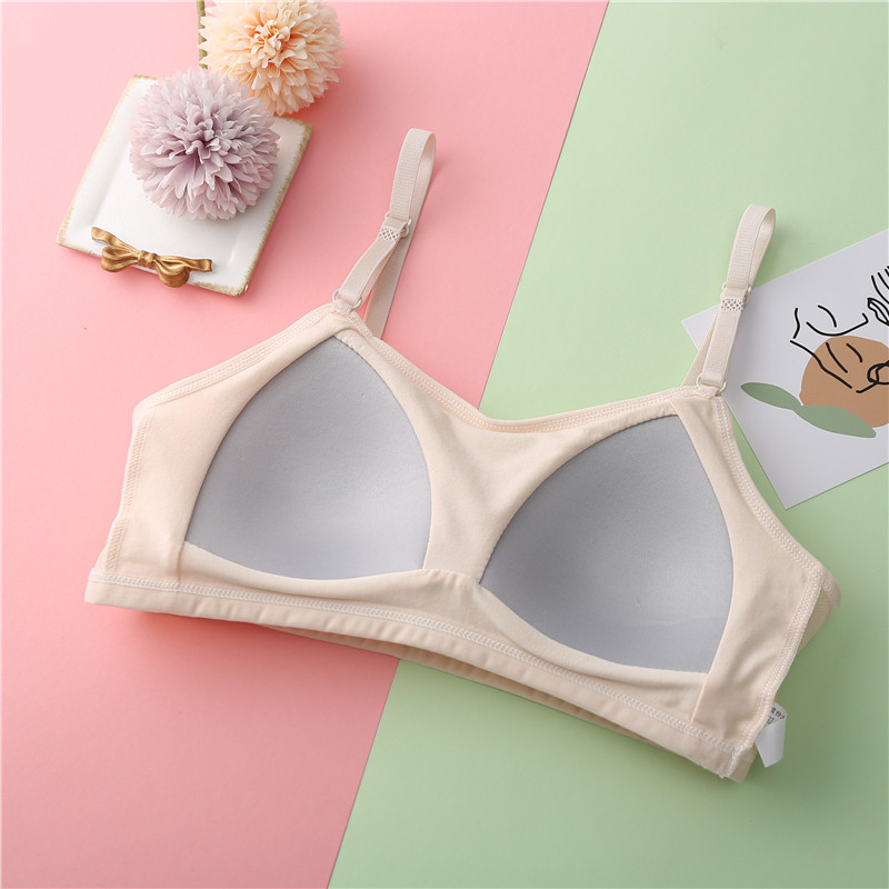 Novi sportski grudnjak za djevojčice Lolita, pamuk za mlade studentice, razvojni, slatki print, bez žice, prilagođene naramenice, udobno dječje donje rublje