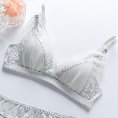 Sieviešu krūšturis ar lateksu bez apmales, franču krūšturis, seksīgs ar mežģīnēm pielāgots krūšturis