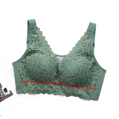 44/100 Sutien Push Up Dimensiuni Mari Moda Damă Sutien Sexy Dantela Toate Sezoanele Cu Margine Unduită Lenjerie Confortabilă Ajustată Femei
