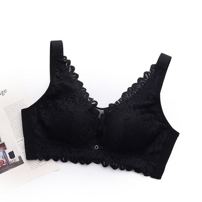 44/100 Sutien Push Up Dimensiuni Mari Moda Damă Sutien Sexy Dantela Toate Sezoanele Cu Margine Unduită Lenjerie Confortabilă Ajustată Femei